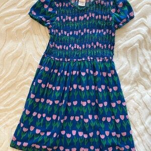 Hanna Andersson Blue and Pink Tulip Dress